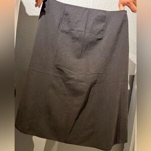 Classic Black A-Line Women's Skirt